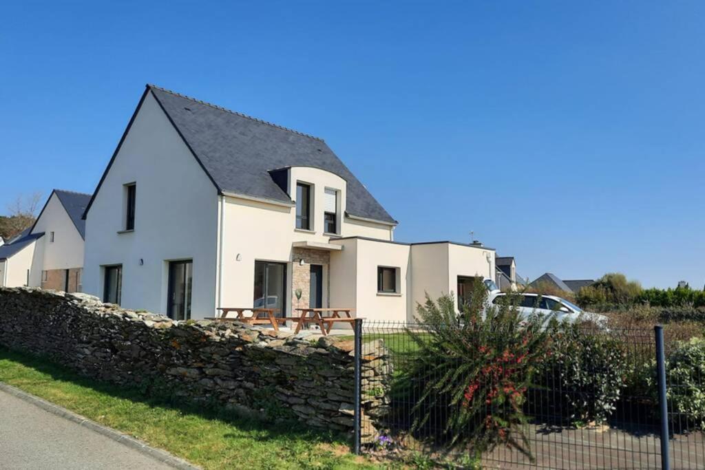 Maison récente avec vue mer, plage et port à pied Sarzeau Esterno foto